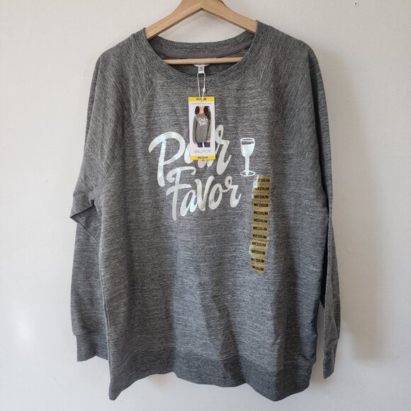 NWT Wildfox Pour Favor Crewneck Sweatshirt Medium - Picture 1 of 5